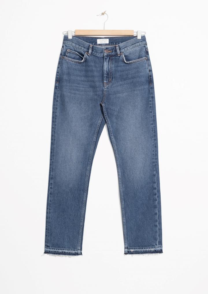Other Stories Raw Edge Slim Jeans