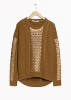 Other Stories Cable Knit Sweater