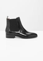 Other Stories Leather Chelsea Boots - Black