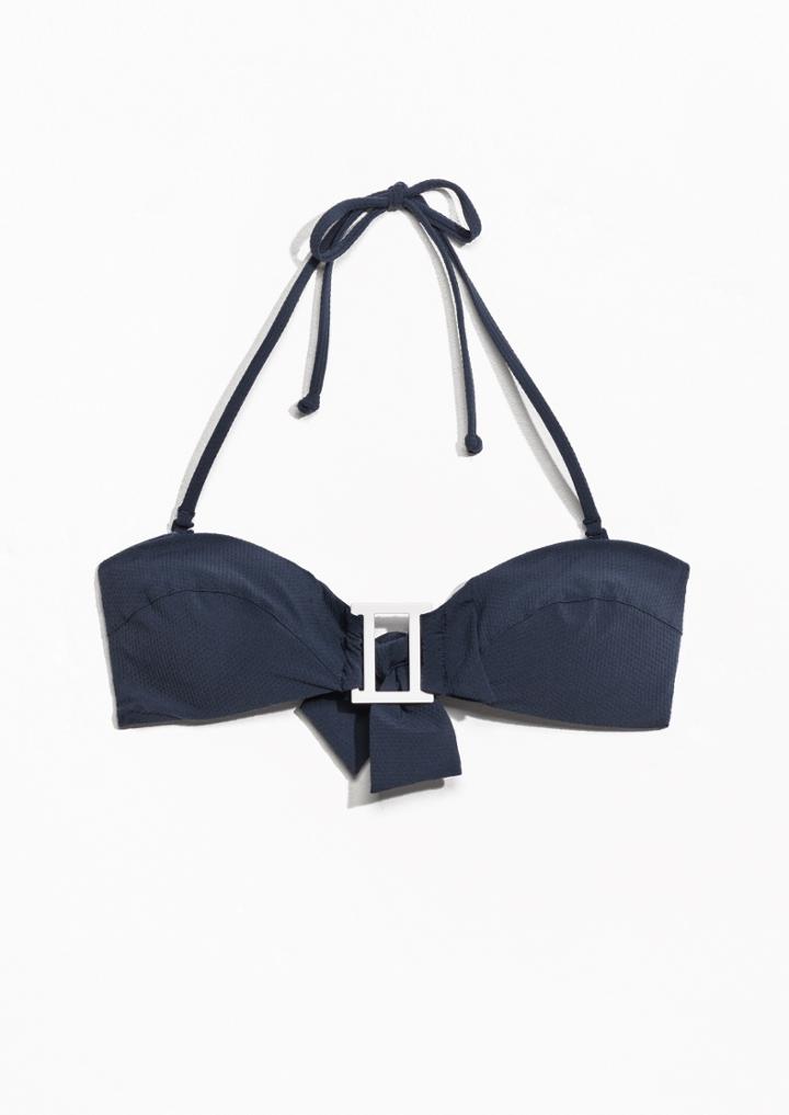 Other Stories Buckle Detail Bikini Bandeau