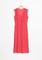 Other Stories Sleeveless Button Down Dress - Red