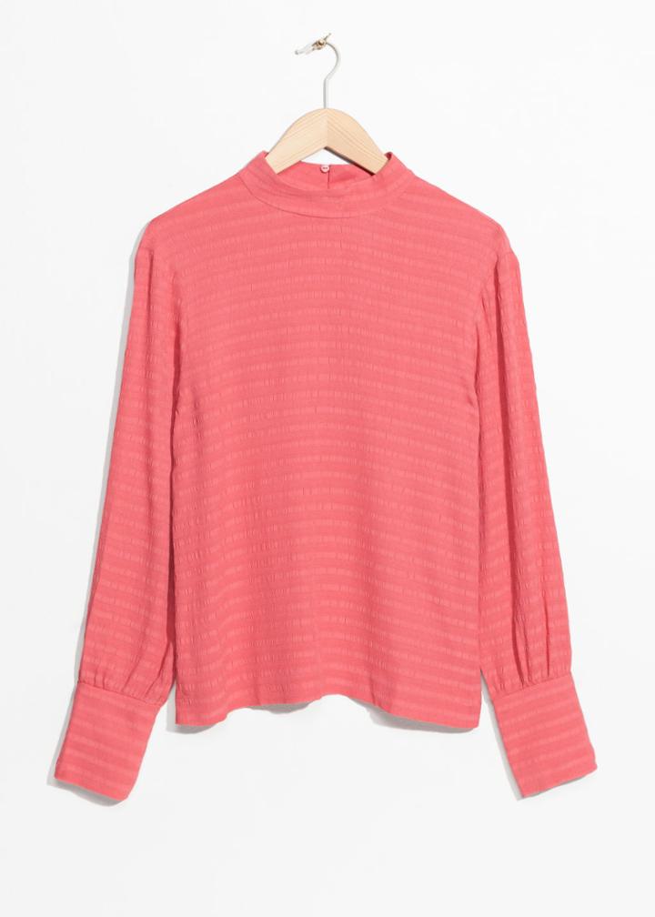 Other Stories High Neck Blouse - Pink