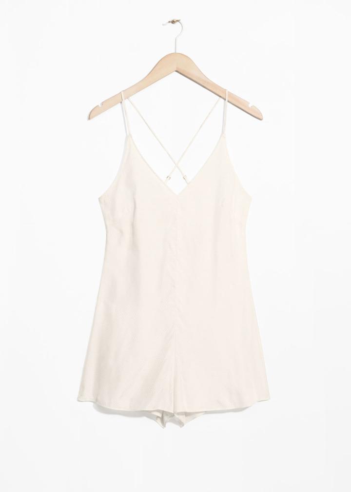 Other Stories Lounge Playsuit - Beige