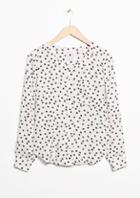 Other Stories Relaxed Fit Clover Print Shirt