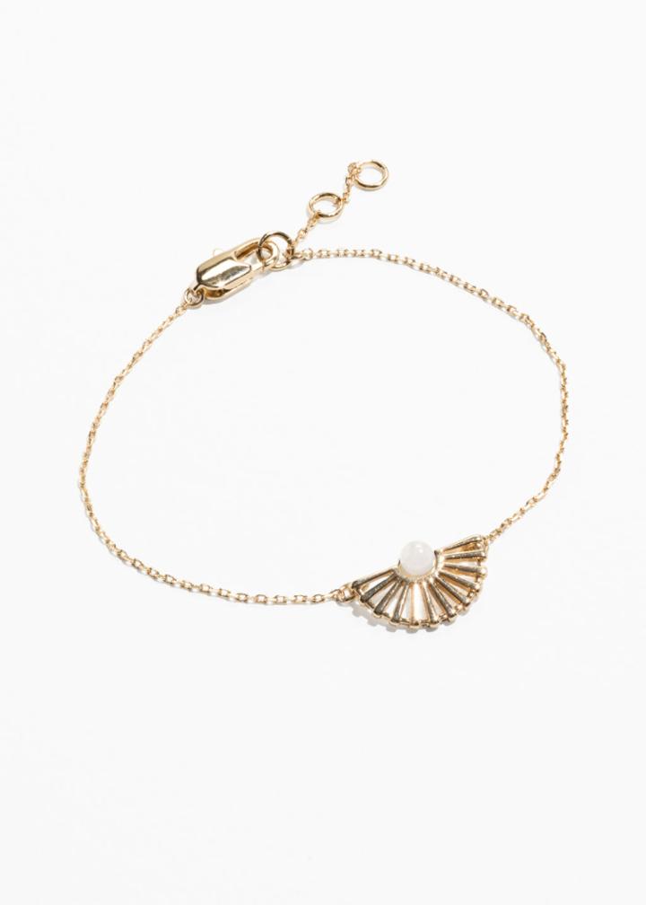 Other Stories Sun Fan Bracelet - White