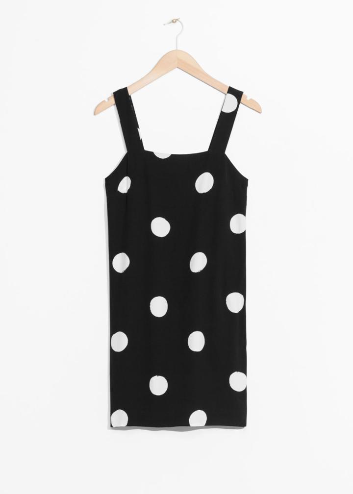 Other Stories Wide Strap Dress - Black