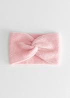 Other Stories Twist Headband In Mohair Blend - Pink
