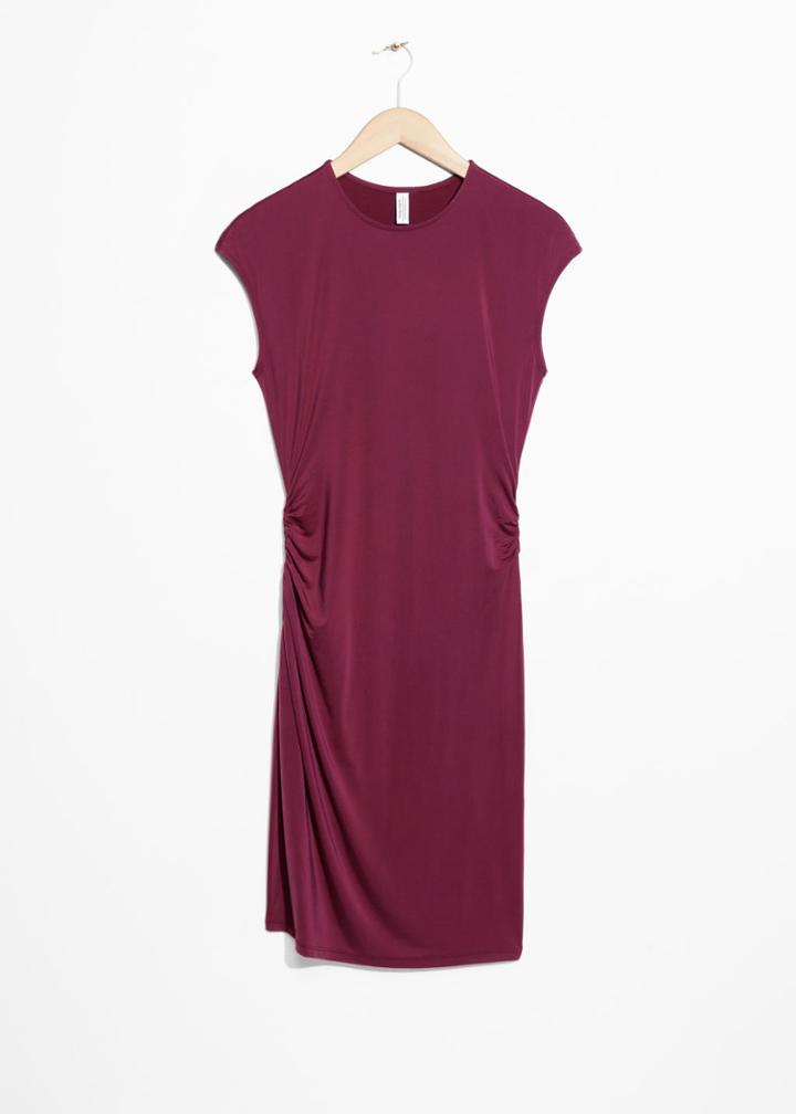 Other Stories Drape Dress - Red