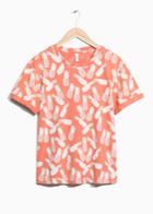 Other Stories Tropical Print T-shirt - Orange