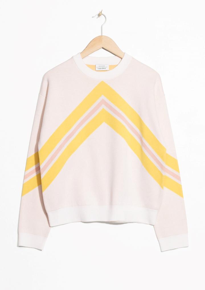 Other Stories Varsity Knit Sweater