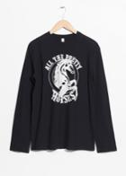 Other Stories Horses Long Sleeve T-shirt - Black