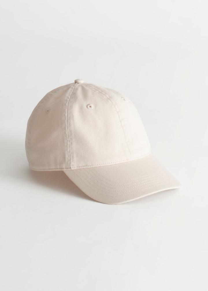 Other Stories Branded Baseball Cap - Beige