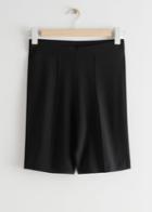 Other Stories Fitted Shorts - Black