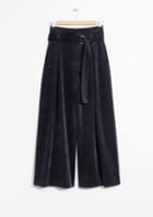 Other Stories Wide Velvet Trousers