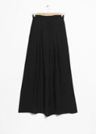 Other Stories Paperbag Waist Wide Trousers - Black