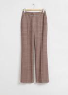 Other Stories Slim Flared Tailored Trousers - Beige