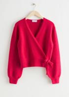 Other Stories Wrap Cardigan - Red