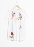 Other Stories Embroidery Cotton Dress - White