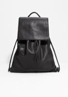 Other Stories Flap Leather Backpack