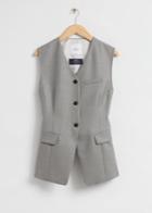 Other Stories Reconstructed Waistcoat - Beige