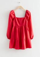 Other Stories Linen Mini Dress - Red