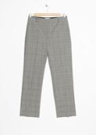 Other Stories Creased Straight Trousers - Green