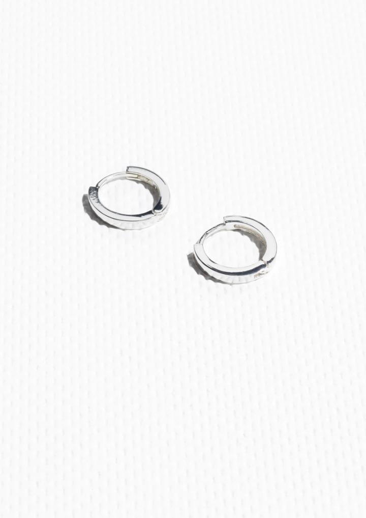 Other Stories Joint Brass Hoop Earrings