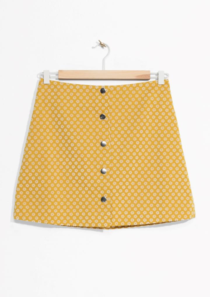 Other Stories Mini Skirt With Button Closure