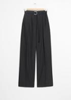 Other Stories Belted Trousers - Black