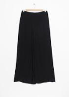Other Stories Wide Crepe Trousers - Black