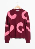 Other Stories Jacquard Sweater - Red