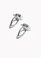 Other Stories Sterling Silver Leafy Earrings