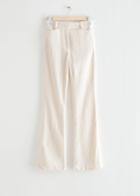 Other Stories High Waist Corduroy Trousers - White