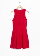 Other Stories Pointelle Knit Dress - Red