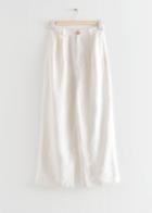 Other Stories Wide Trousers - White