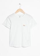 Other Stories Heart Other Embroidered Tee - White