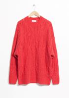 Other Stories Oversized Cable Knit Sweater