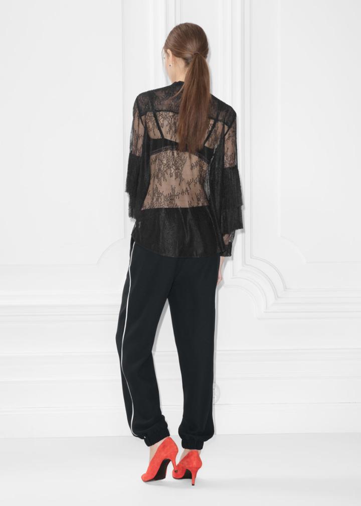 Other Stories Slouchy Tracksuit Trousers - Black