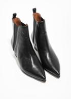 Other Stories Western Chelsea Leather Boots - Black