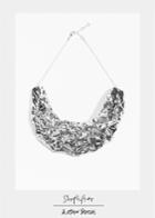 Other Stories Shoplifter Crease Please Collar Necklace - Silver