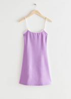 Other Stories Strappy Mini Dress - Purple