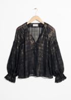 Other Stories Gilded Blouse - Black