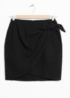 Other Stories Wrap Skirt - Black
