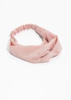 Other Stories Pearl Twist Knot Hairband - Beige