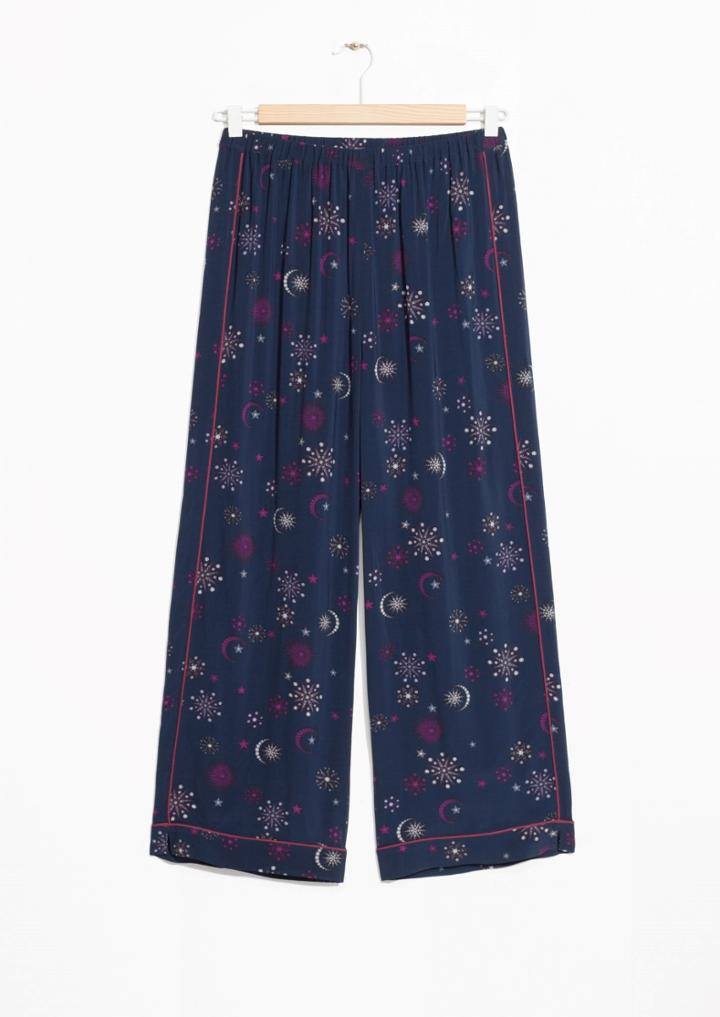 Other Stories Printed Jacquard Trousers