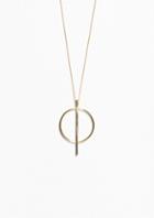 Other Stories Geometric Circle Necklace