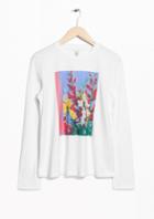 Other Stories Floral Graphic Long Tee