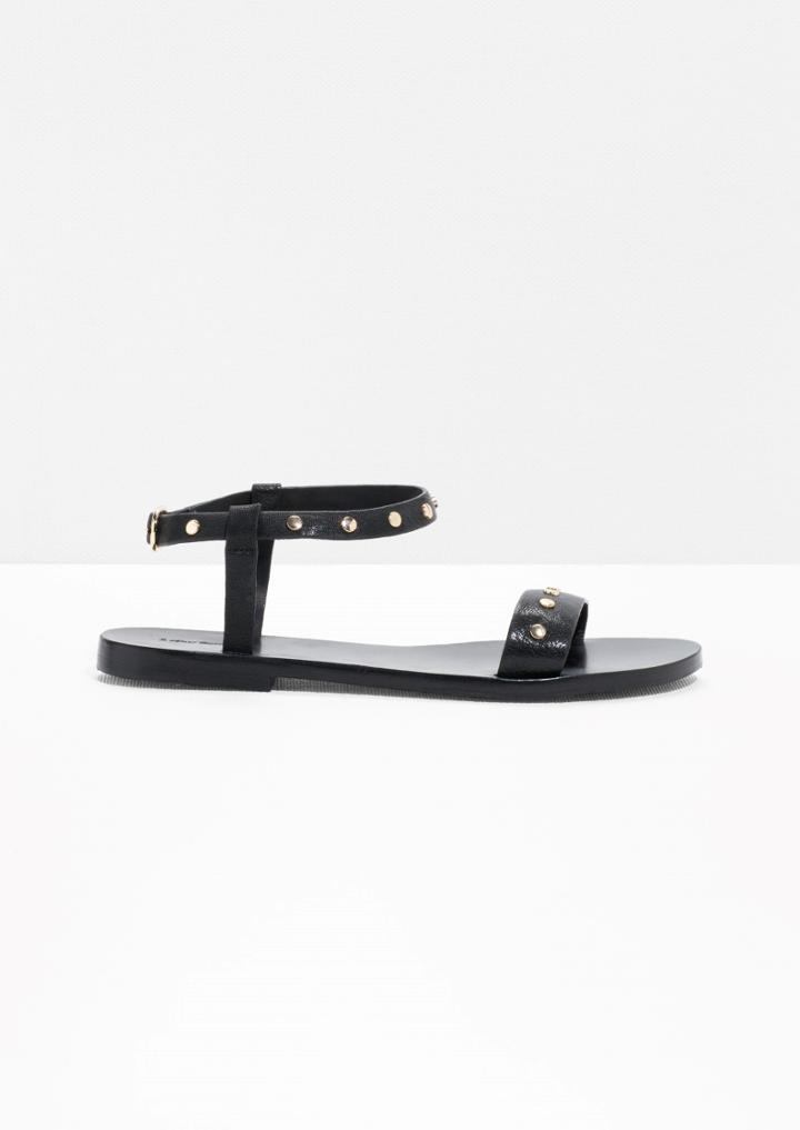 Other Stories Studded Ankle Strap Sandals