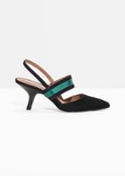 Other Stories Pointed Slingbacks - Black