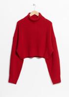 Other Stories Knit Turtleneck Sweater - Red